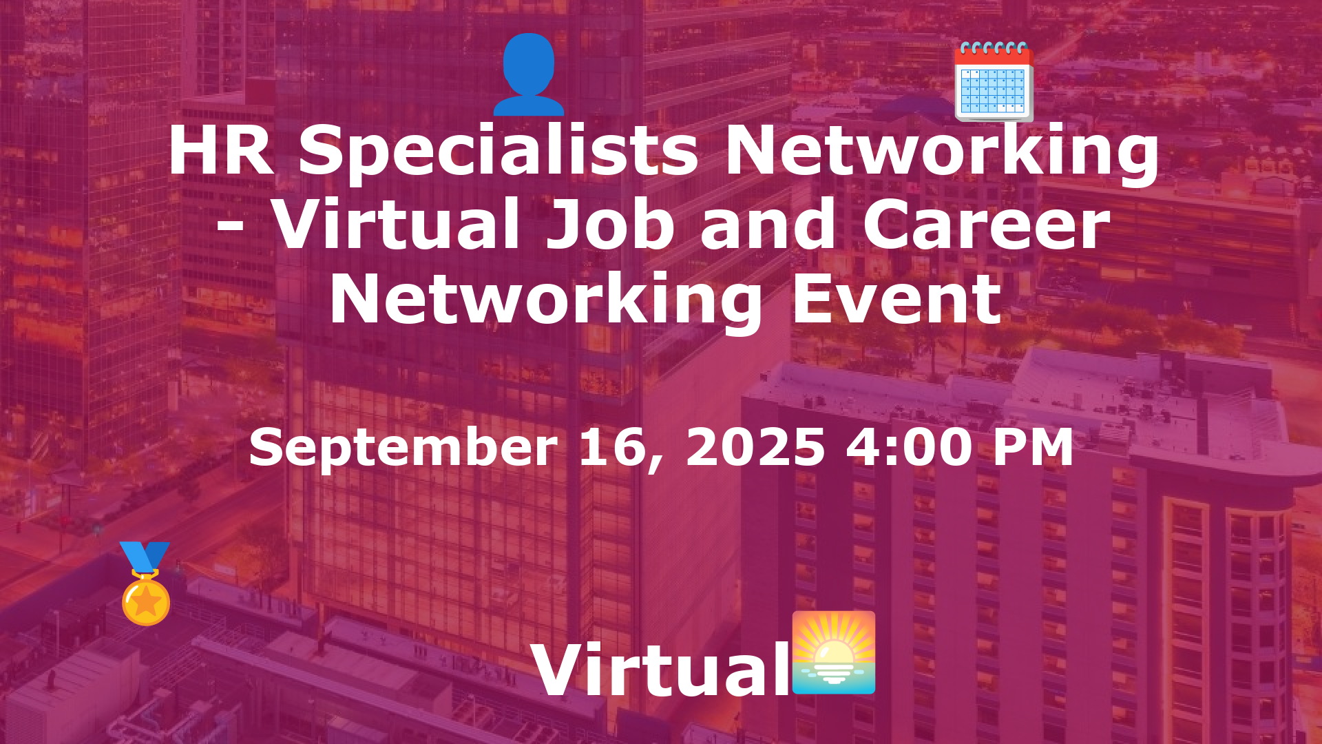 HR Specialists Networking - Virtual Job and Career Networking Event event image